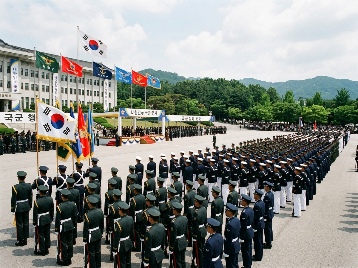 South Korean military ceremony